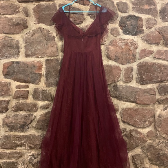 Red Bridesmaid Dress - Picture 2 of 4